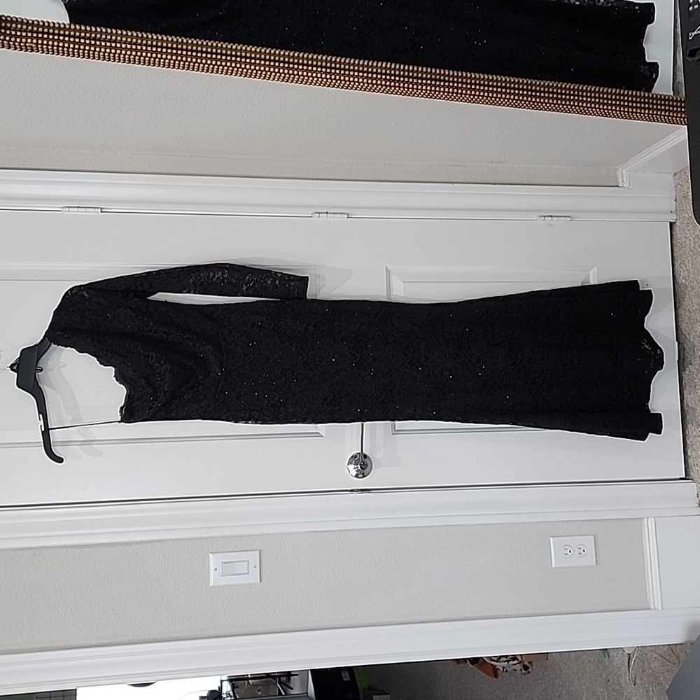 Windsor Black Lace Formal Dress, Size Small